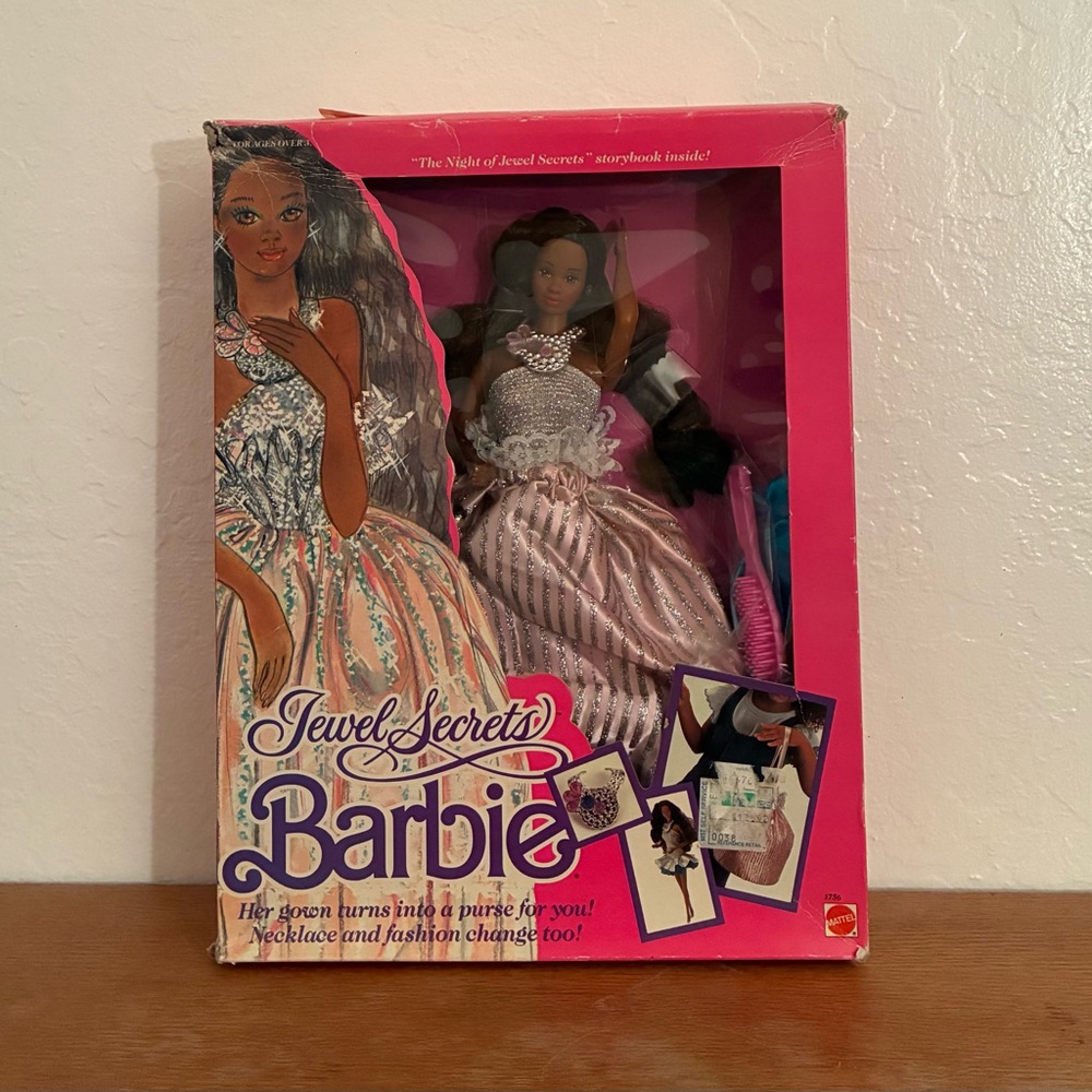Vintage 1986 Jewel Secrets Barbie Doll African American MIB